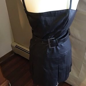 Free People black pleather dress. New without tag